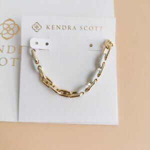 Kendra Scott Bailey Collection. Gold White Mix Chain Necklace